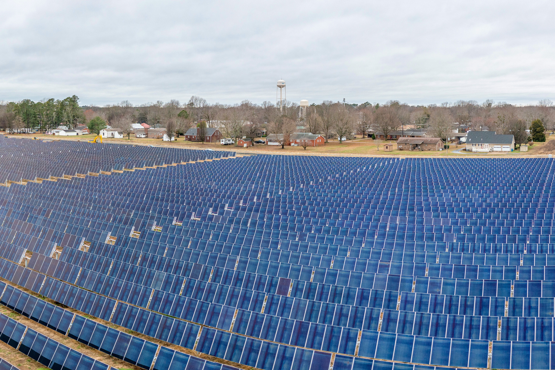 Solar panels at the Paris Solar Farm in Puryear, TN